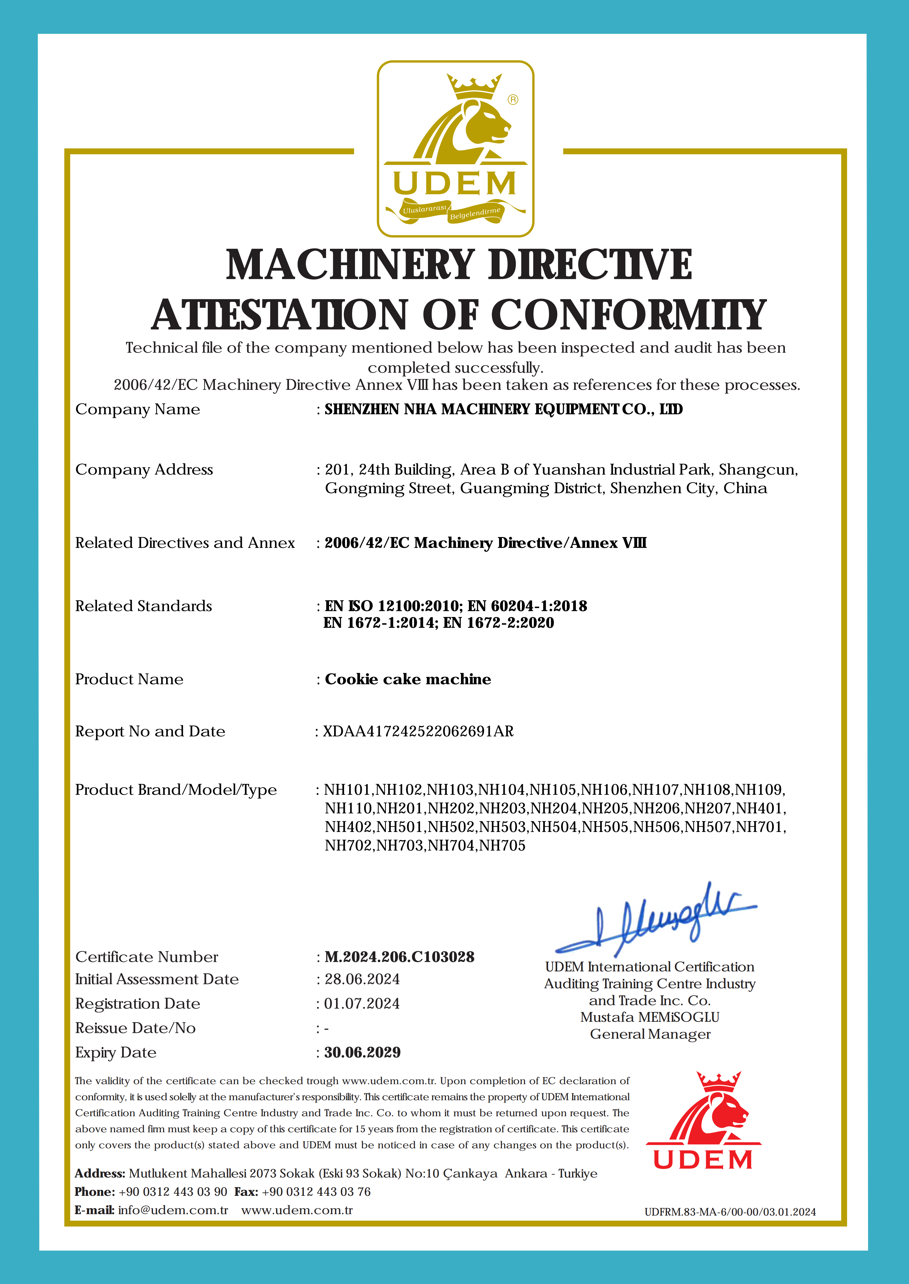 UDEM-MD cutting machine